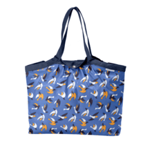 Pleated tote bag - Medium size swallows