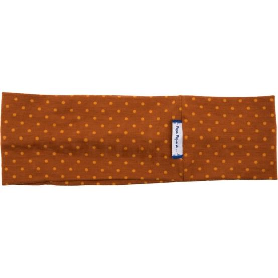 Stretch jersey headband  pois bordeaux