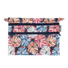 Aloïs flat pouch anémones rayées