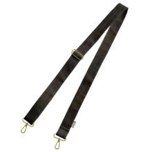 Narrow shoulder strap suédine pailletée or