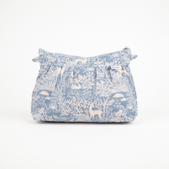 Pleated clutch bag toile de biche