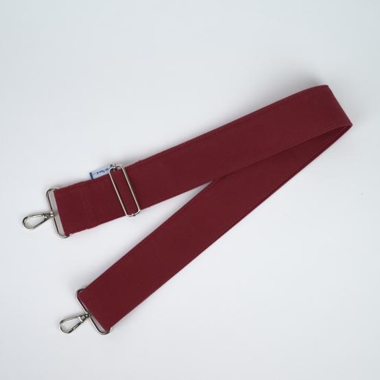 Wide shoulder strap burgundy