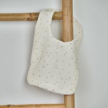 Bib - Baby size gaze pois or écru