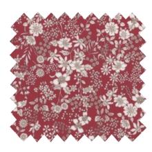 Coated fabric ex2341 floral foliage burgundy