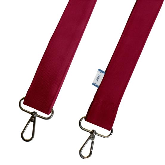 Narrow shoulder strap burgundy