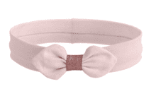 Jersey knit baby headband powder pink
