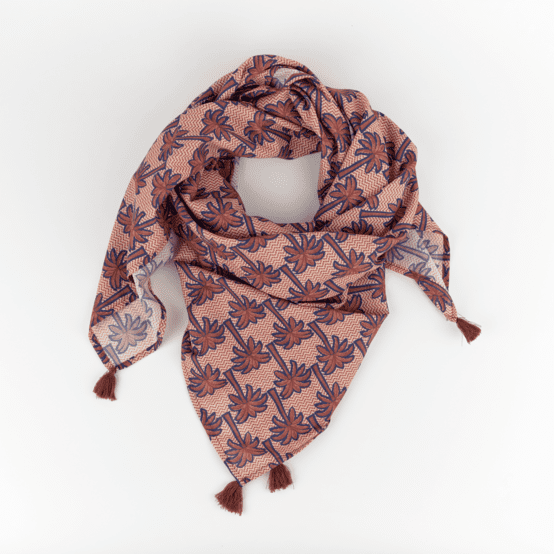 Pom pom scarf palmeraie