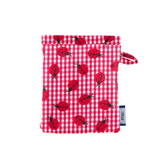 Make-up Remover Glove ladybird gingham