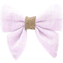 Mini bow tie clip light pink