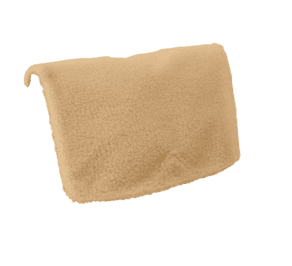 Square flap of saddle bag  moumoute camel