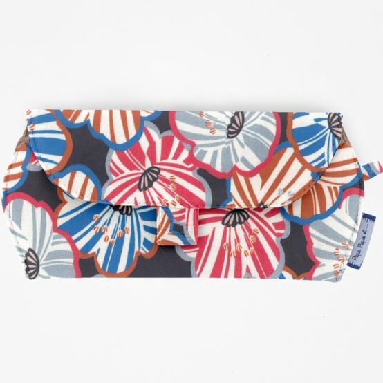 Glasses case anémones rayées