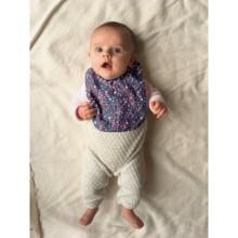 Bib - Baby size huppette fleurie