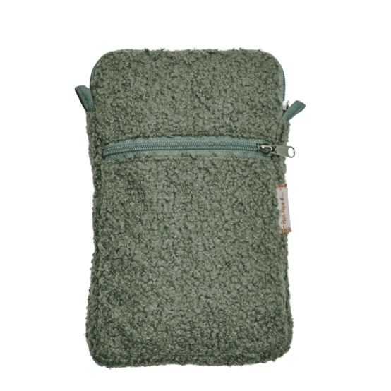 Quilted phone pocket moumoute kaki