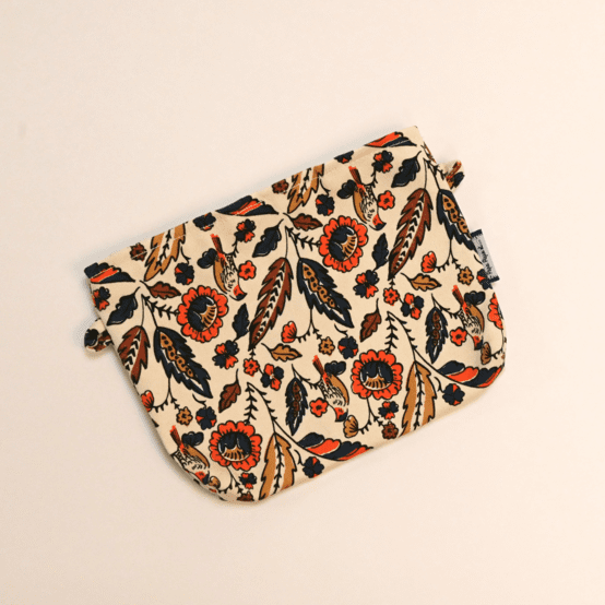 Tiny coton clutch bag plumes d'été