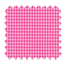 Cotton fabric neon pink gingham