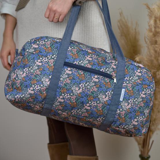 Sac week-end monet lilas