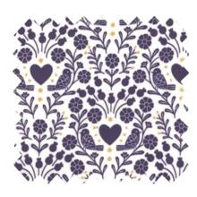 Coated fabric scandinavia bleu