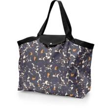 Tote bag with a zip pensées marines