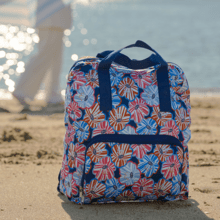 Foldable rucksack Gaby anémones rayées