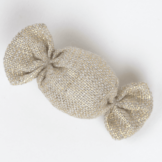Mini sweet hairslide  glitter linen