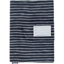 Health book cover striped silver dark blue