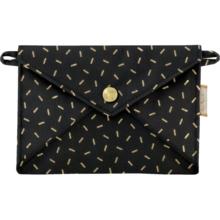 Little envelope clutch golden straw