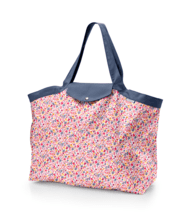 Tote bag with a zip lianes printanieres