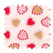 Cotton veil fabric petits coeurs