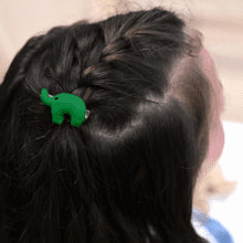 Elephant clip bright green