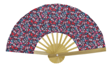 Hand-held fan romance fleurie