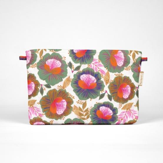 Coton clutch bag fleur de thé