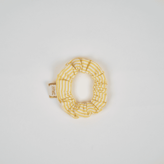 Mini Scrunchie yellow stripes