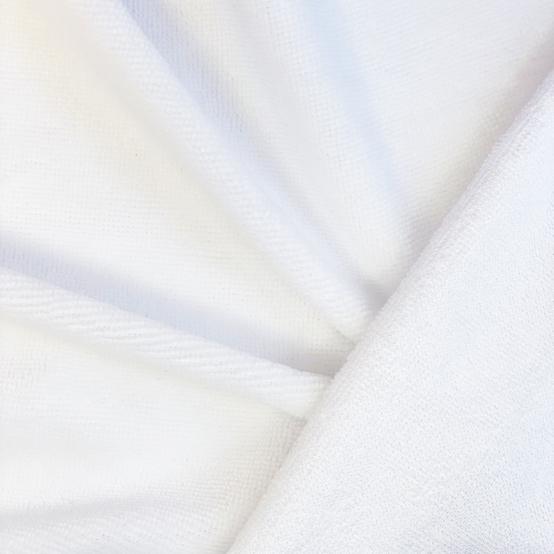 Bamboo terry fabric white