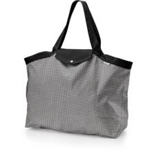 Tote bag with a zip vichy noir