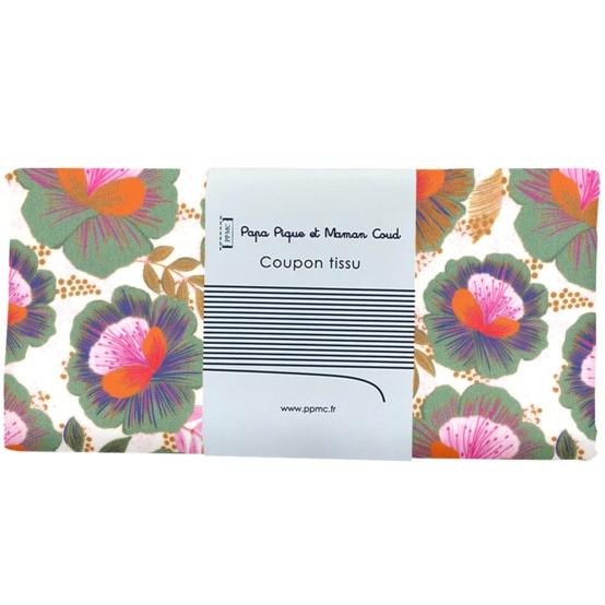 1 m fabric coupon fleur de thé