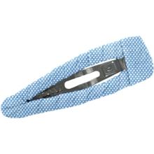 Fabric hair clip oxford blue