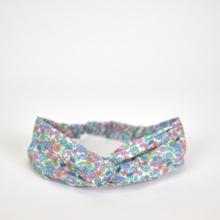 crossed headband pastel fleuri