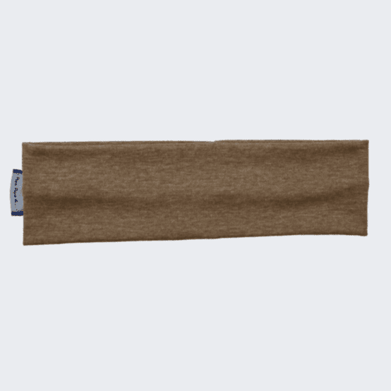 Stretch jersey headband  marron chiné