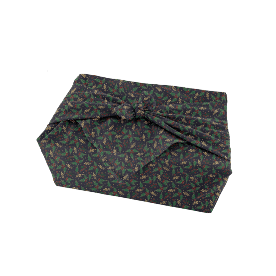 Furoshiki medium 48x48 ex2350 navy blue holly