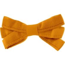 Ribbon bow hair slide ochre