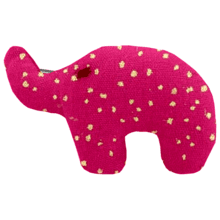 Elephant clip fuchsia pailleté