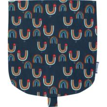 Flap of small shoulder bag poules en ciel