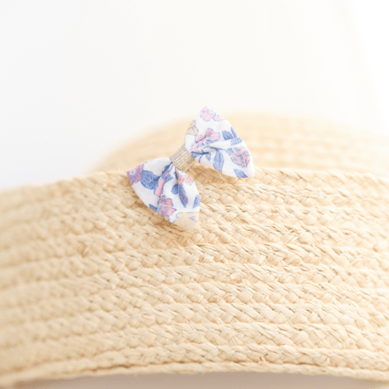 Mini bow tie clip comptine enchantée rose
