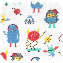 Cotton fabric petits monstres