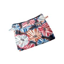 Mini Pleated clutch bag anémones rayées