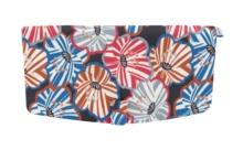 Flap of shoulder bag anémones rayées