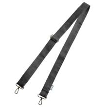 Narrow shoulder strap suédine pailletée argent