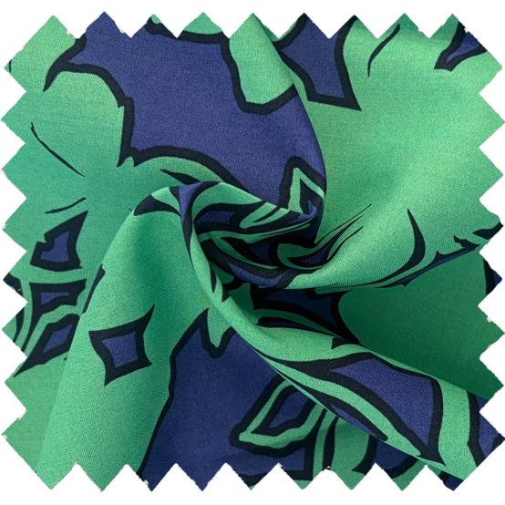Cotton fabric ex2650 voyage bleu