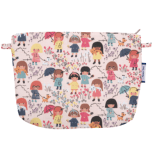 Coton clutch bag petites filles pop