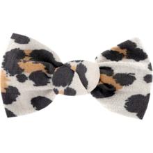 Small bow hair slide leopard